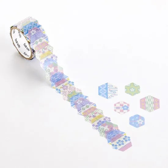 Tortoise Shell Washi Roll Sticker Bande