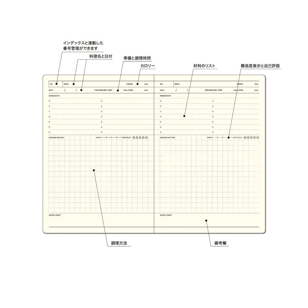 Laconic Style Notebook B6 - Cooking
