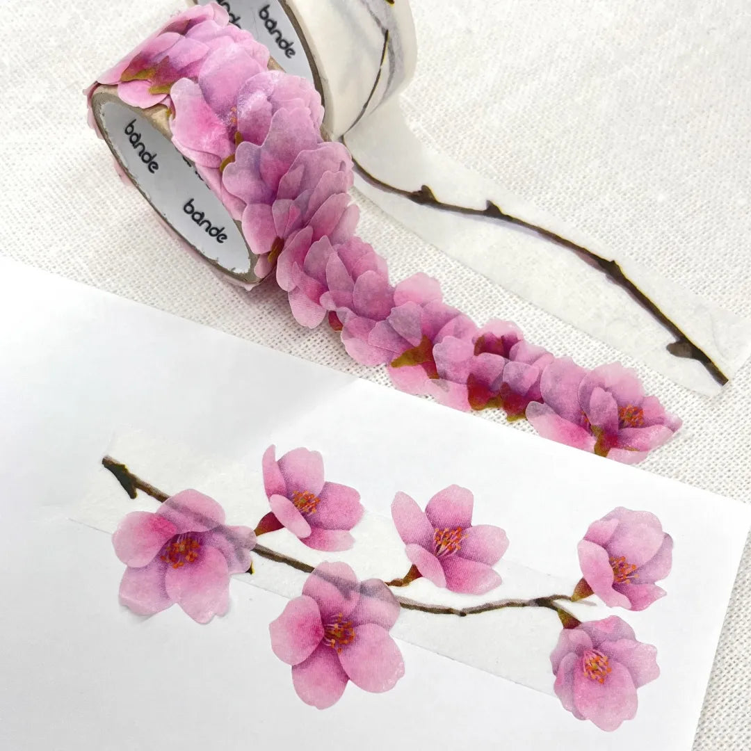 Kawazu Cherry Blossom Washi Roll Sticker Bande
