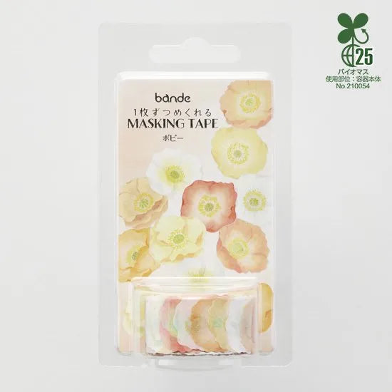 Poppy Washi Roll Sticker Bande