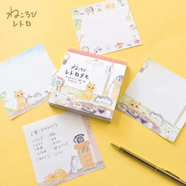 Nekorobi Chibi and Miiko Memo Pad