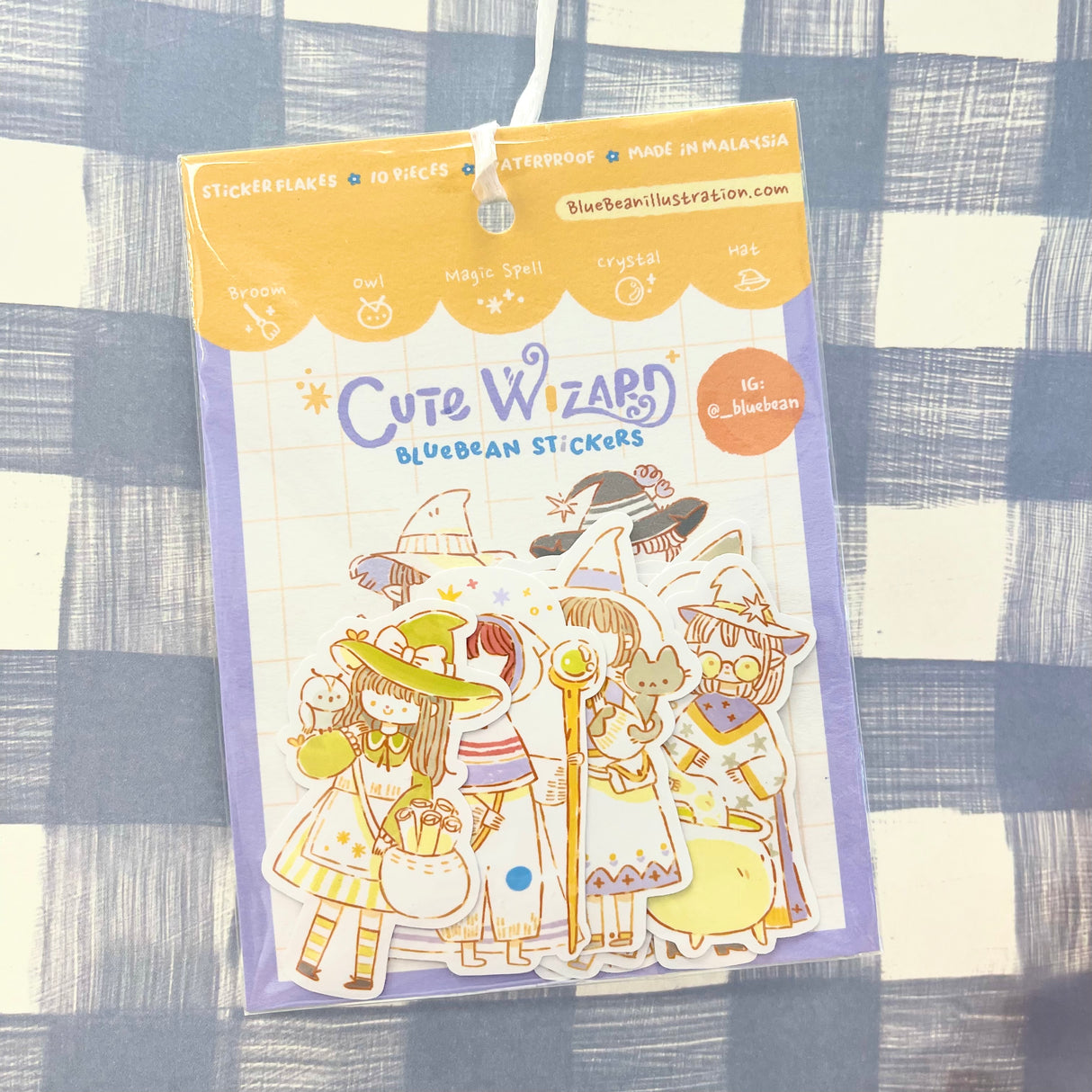 BlueBean Cute Wizard Sticker Pack