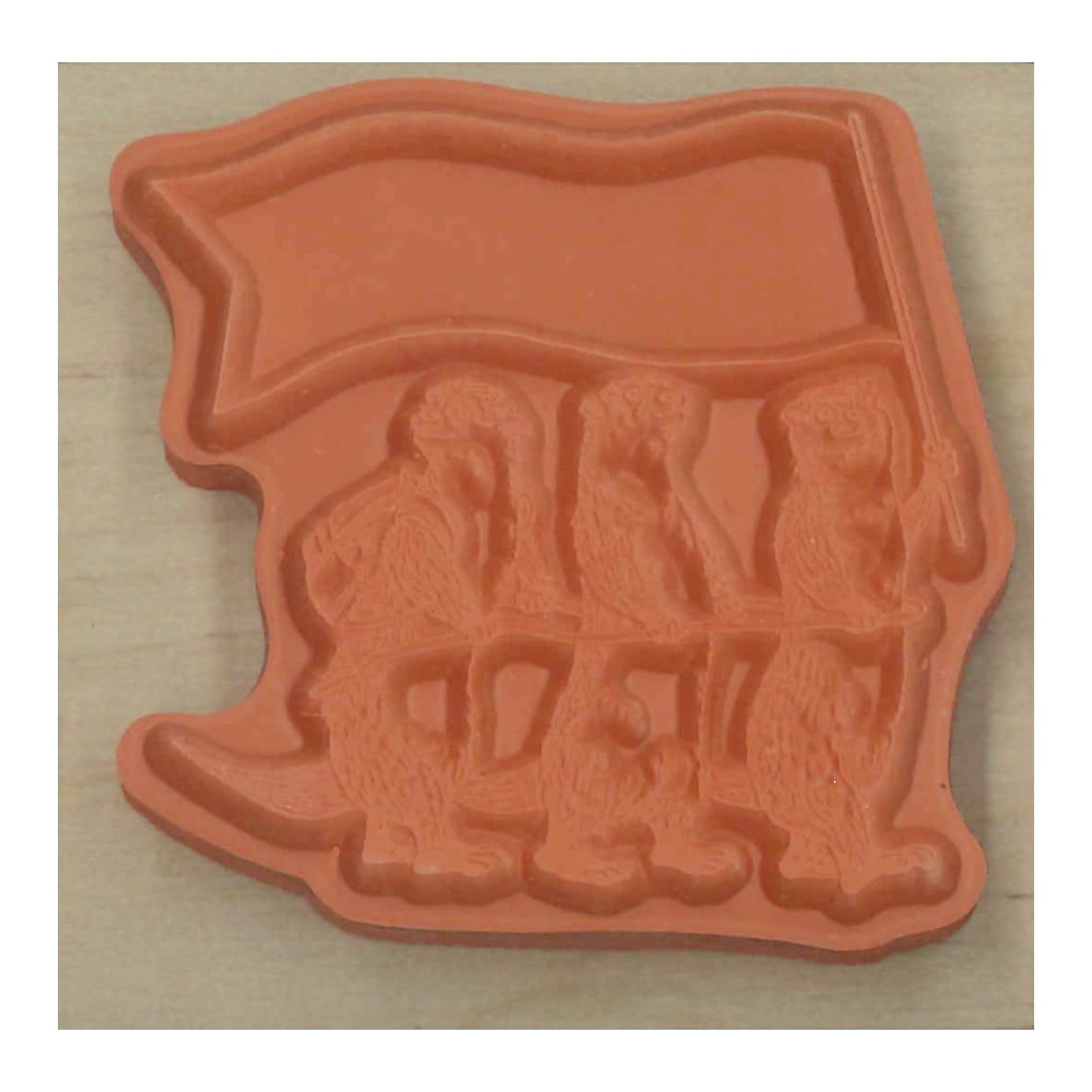 Asian Small-clawed Otter Rubber Stamp