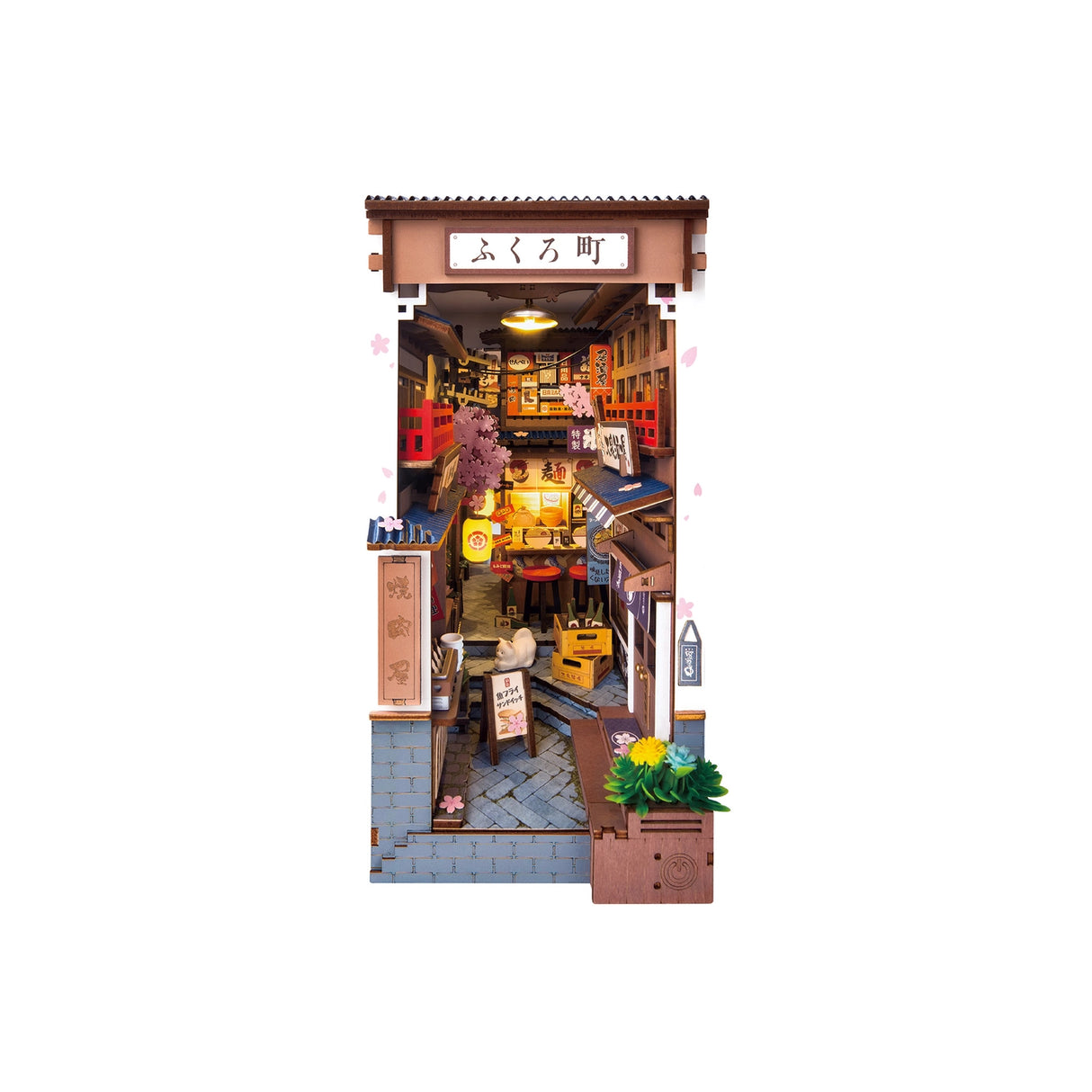 Diy Book Nook Kit: Sakura Wine Alley