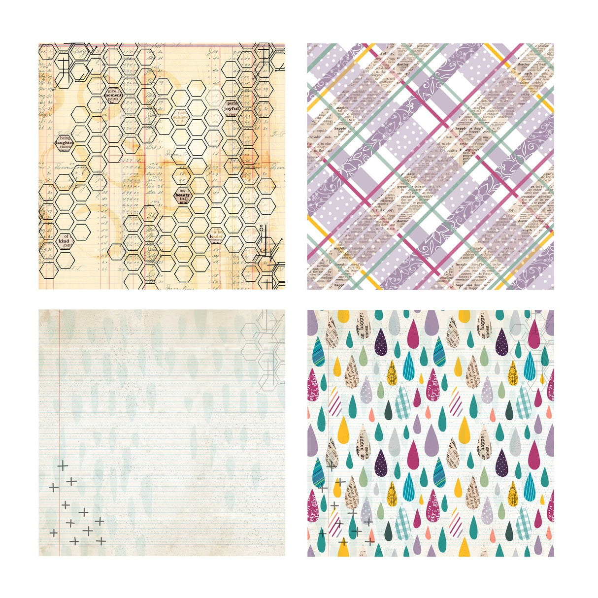 Wildflower Collection - 6x6 Single Sided Paper Pack - 16 Sheets