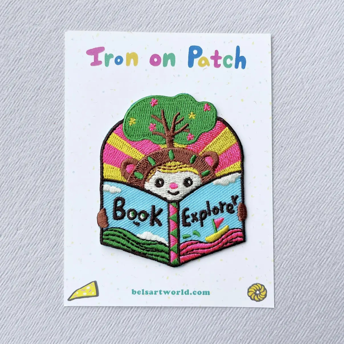 Bel’s Art World Iron-on Patch - Book Explorer