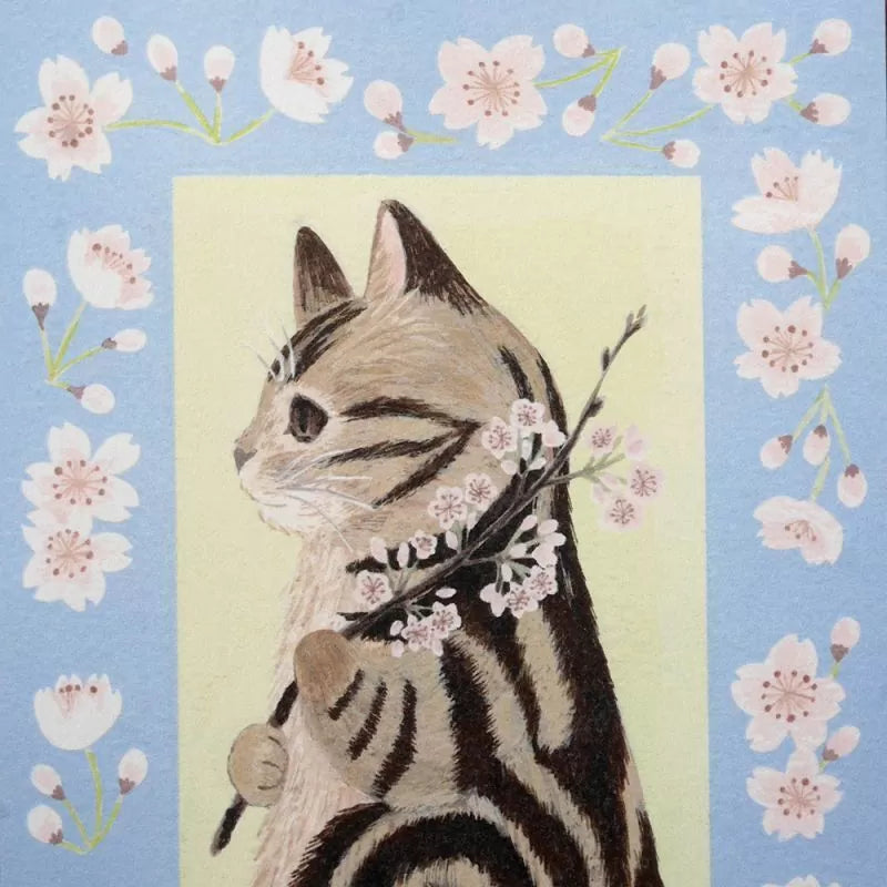4legs Postcard - Cat in Picture Book #16 American Shorthair