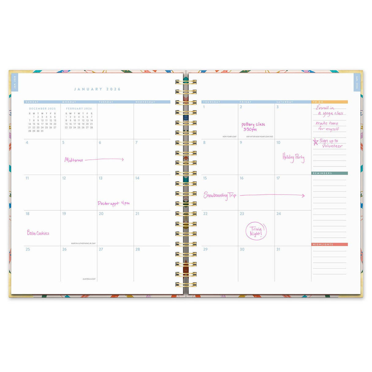 2026 Make Your Mark Extra-Large Spiral Planner