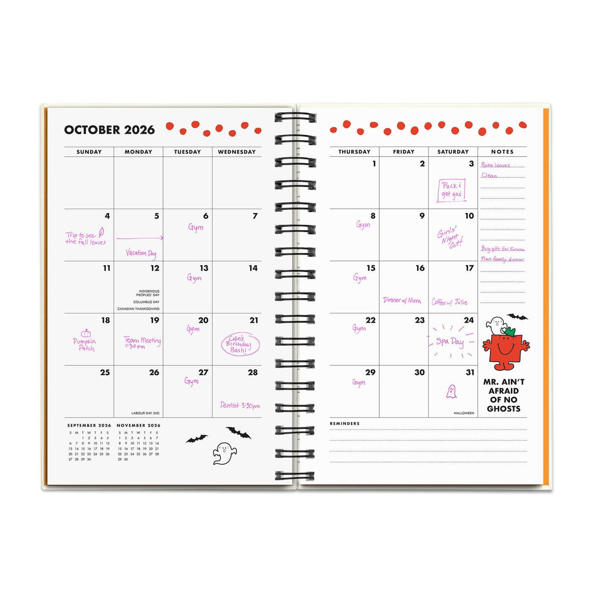 2026 Mr. Positive Thinking Chenille Patch Planner