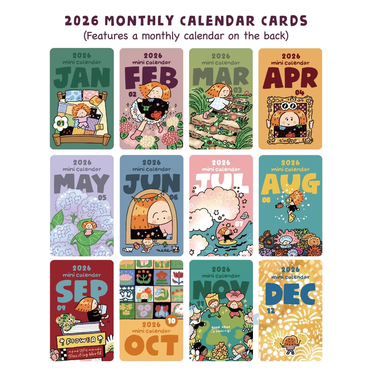 2026 Planner Kawaii Schedule Book - Savour Every Moment