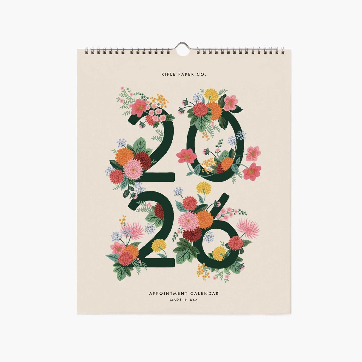 A little extra beauty for your day-to-day plans. In this twelve-month appointment calendar, each month features space for notes and daily engagements, plus a spiral binding with a center notch to make hanging simple. Calendar spans January - December 2026.