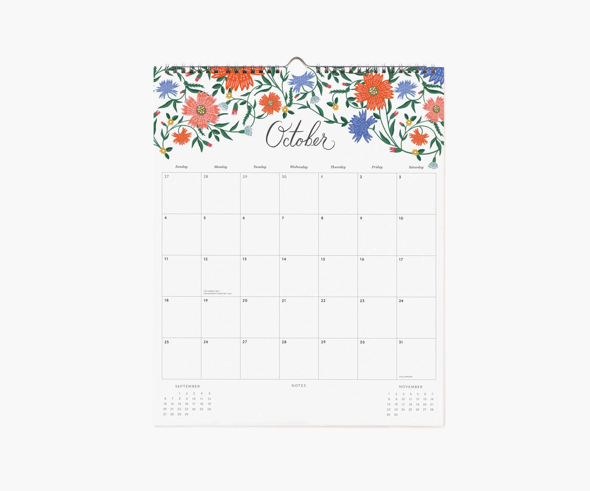 A little extra beauty for your day-to-day plans. In this twelve-month appointment calendar, each month features space for notes and daily engagements, plus a spiral binding with a center notch to make hanging simple. Calendar spans January - December 2026.