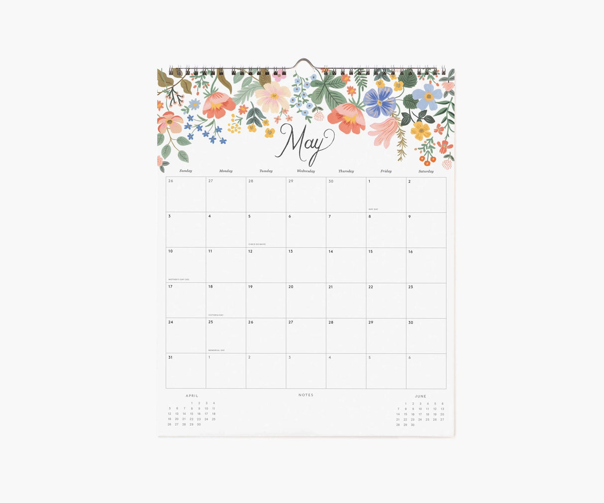 A little extra beauty for your day-to-day plans. In this twelve-month appointment calendar, each month features space for notes and daily engagements, plus a spiral binding with a center notch to make hanging simple. Calendar spans January - December 2026.
