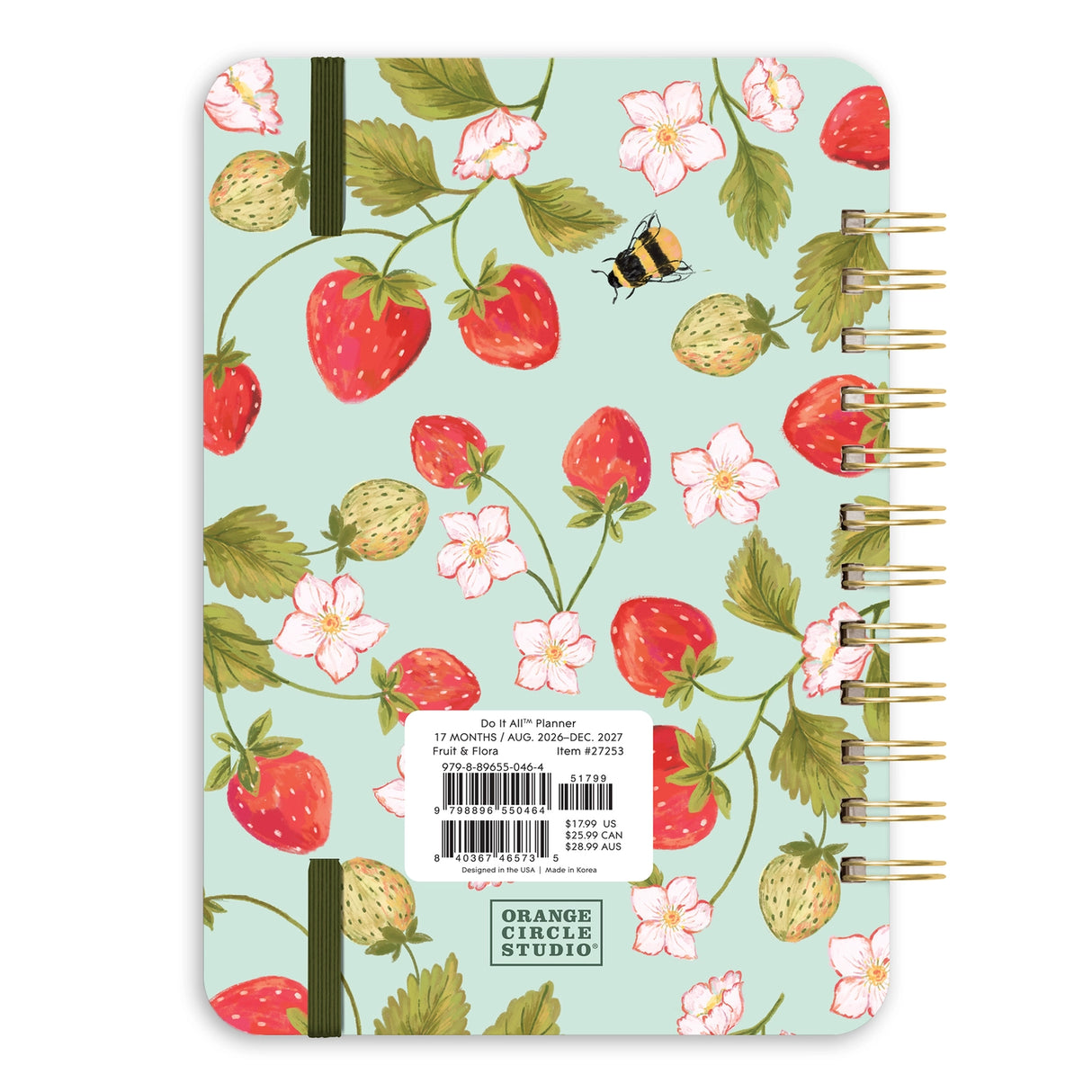 Looking for a planner that can keep pace with your busy life? Meet Orange Circle Studio’s best-selling Do It All™ Planner (Aug. 2026–Dec. 2027). Designed for families and multitaskers alike, it offers space for up to six schedules, plus monthly and weekly views to keep everything on track. Inside, you’ll also find inspirational quotes, fun stickers, and tear-out to-do and shopping lists. Finished with stylish cover art and a handy elastic closure, it’s a planner that truly does it all.
• 5.75"w x 8.25"h
•