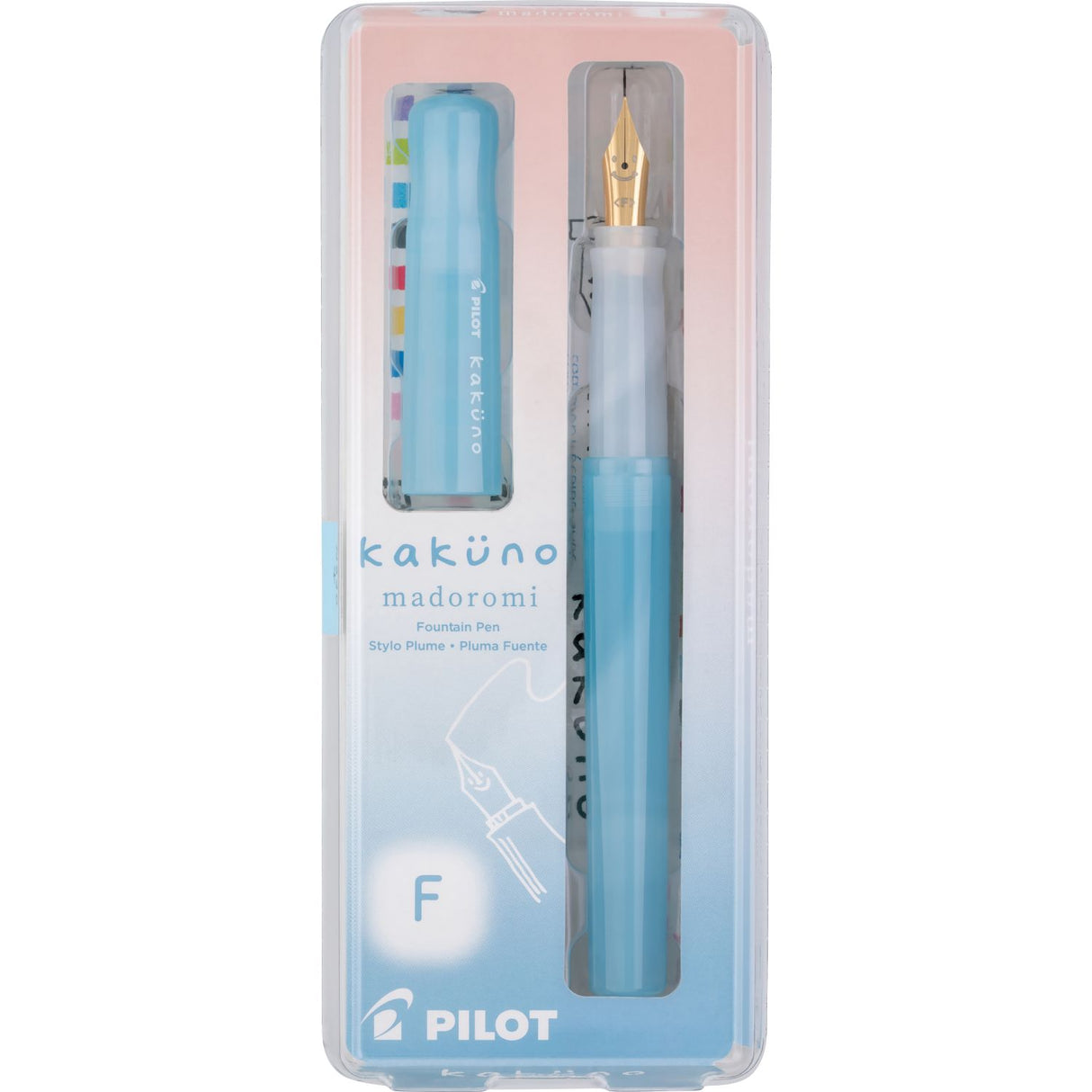 Pilot Kakuno Madoromi Fountain Pen - Light Blue