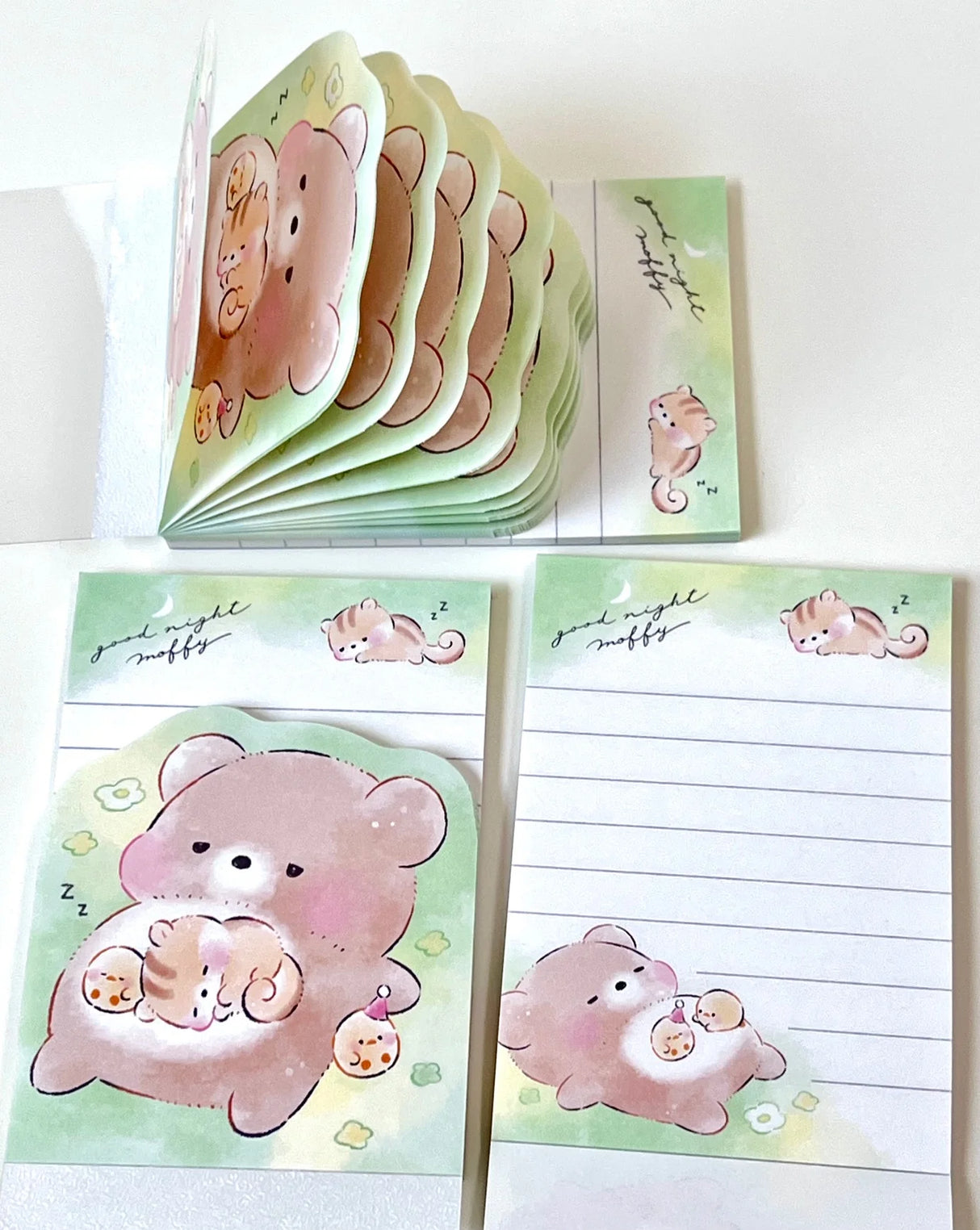 Sleepy Bear Chipmunk Onakane Mini Notepad