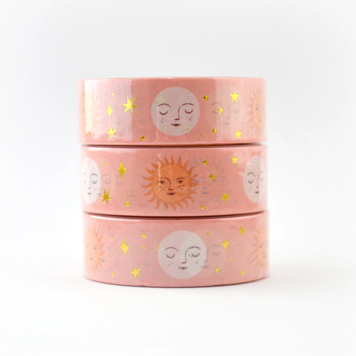 Sun & Moon Gold Foil 15mm Washi Tape