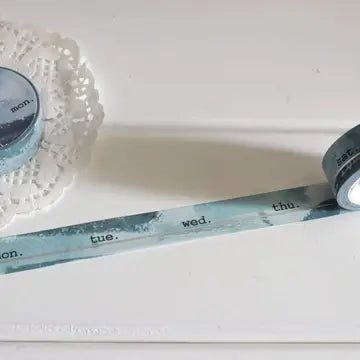 Note & Wish Burgundy and Navy Days Washi Tape