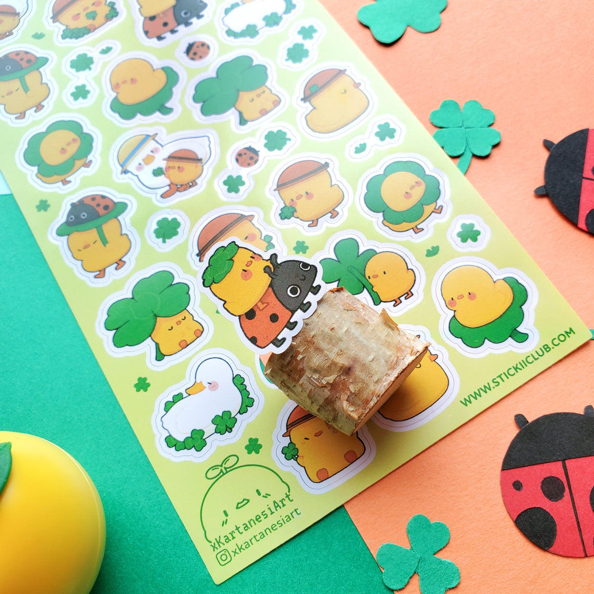 Lucky Duckies Sticker Sheet