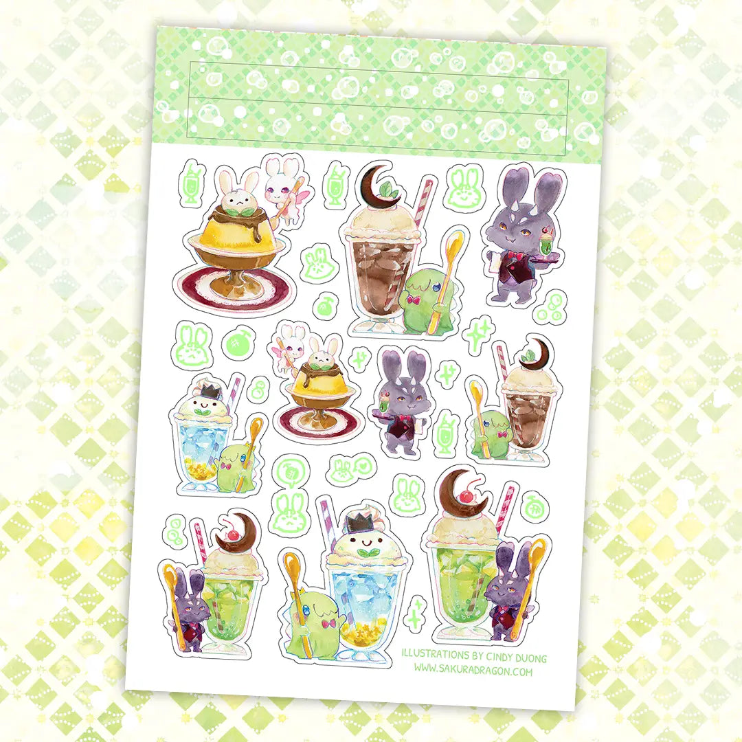 Sakuradragon Melon Soda Sticker Sheet