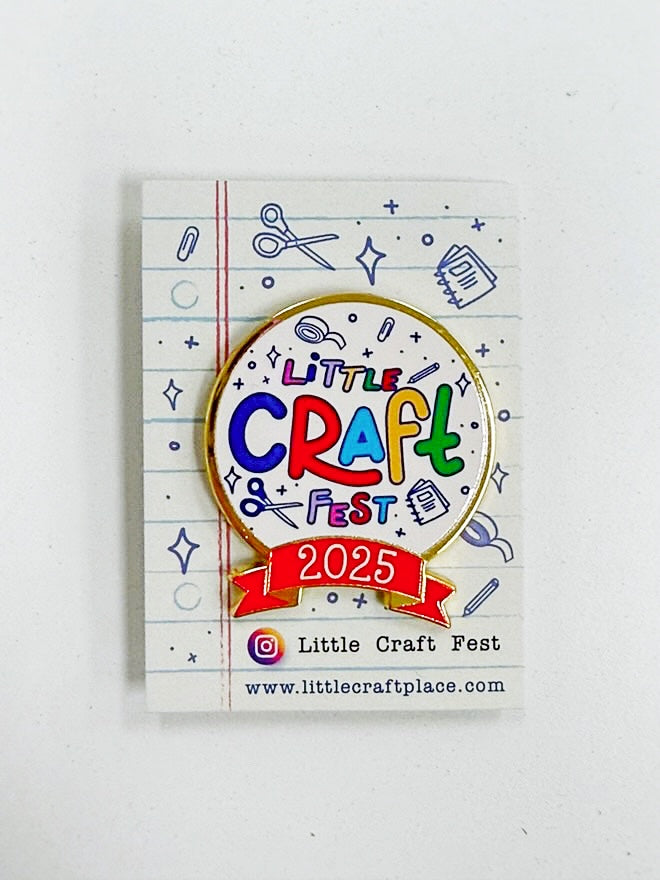 Little Craft Fest 2025 Enamel Pin