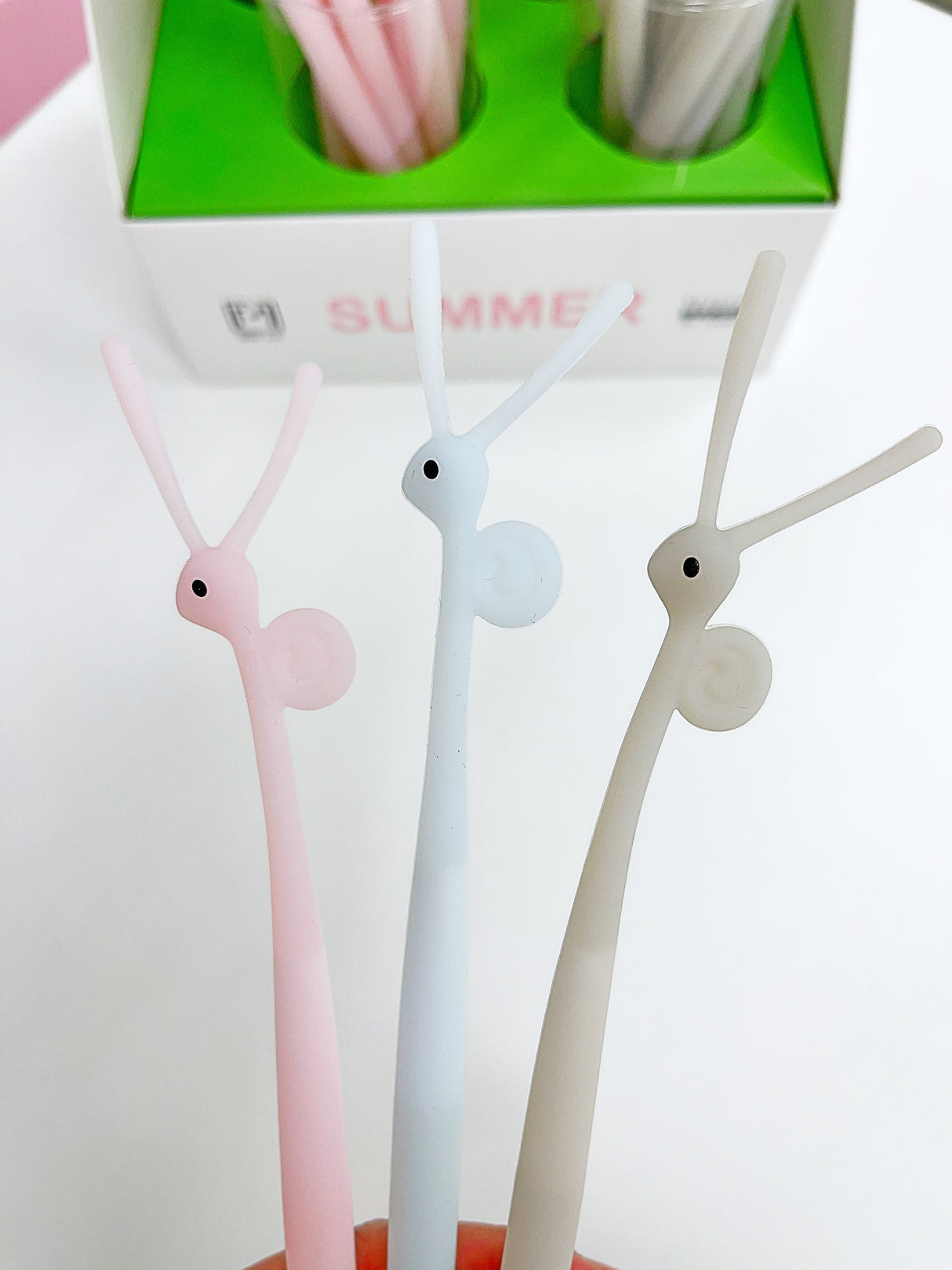 Bolígrafo de gel con forma de caracol