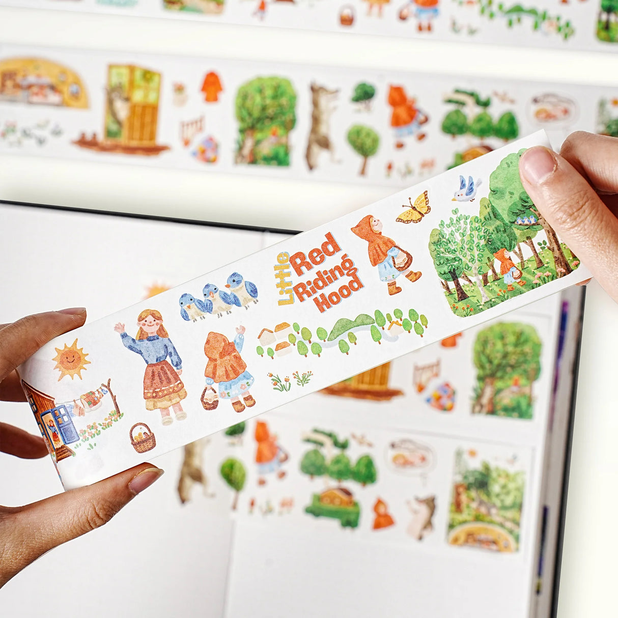 Little Red Riding Hood Washi Tape Sticker Set