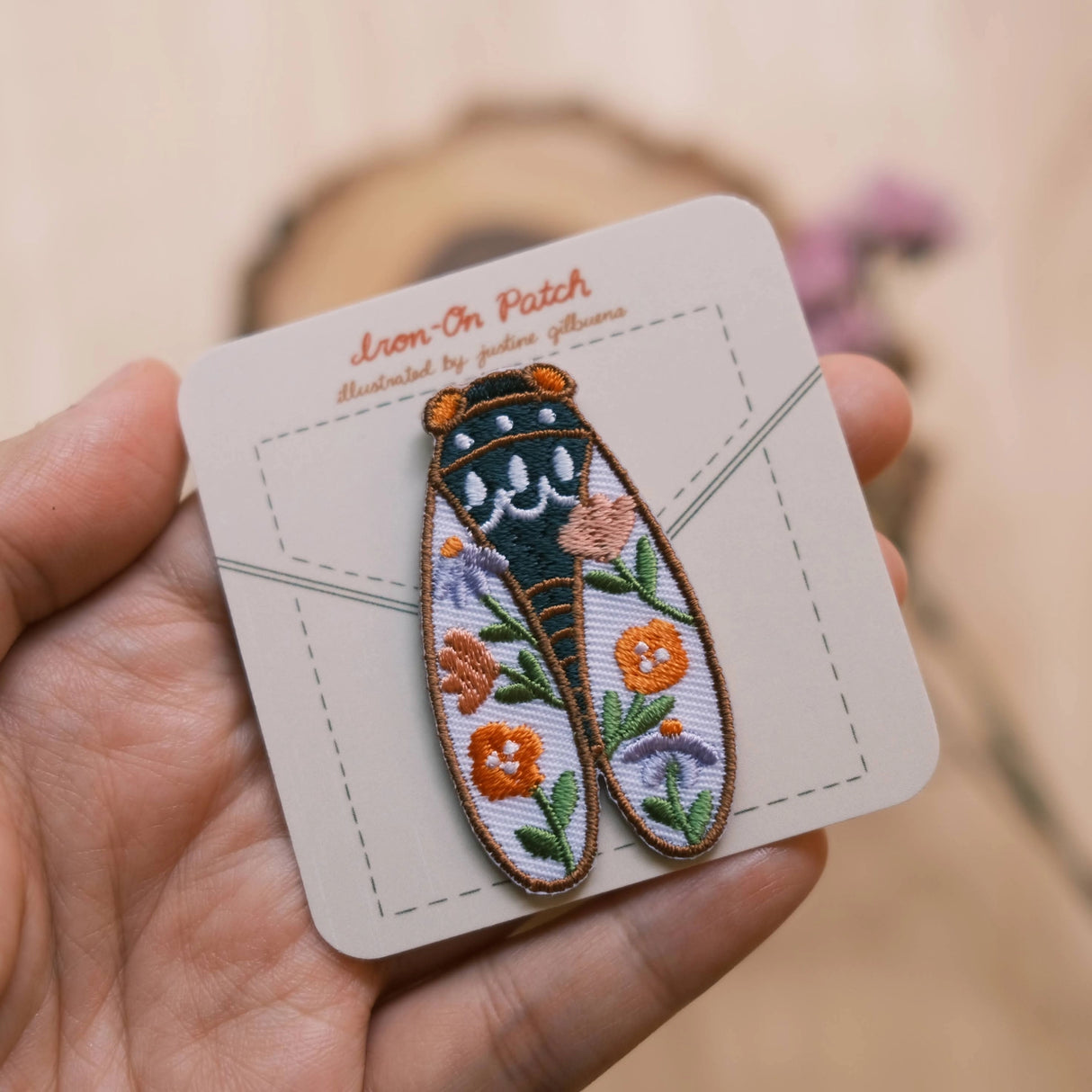 Cicada Small Iron-On Patch