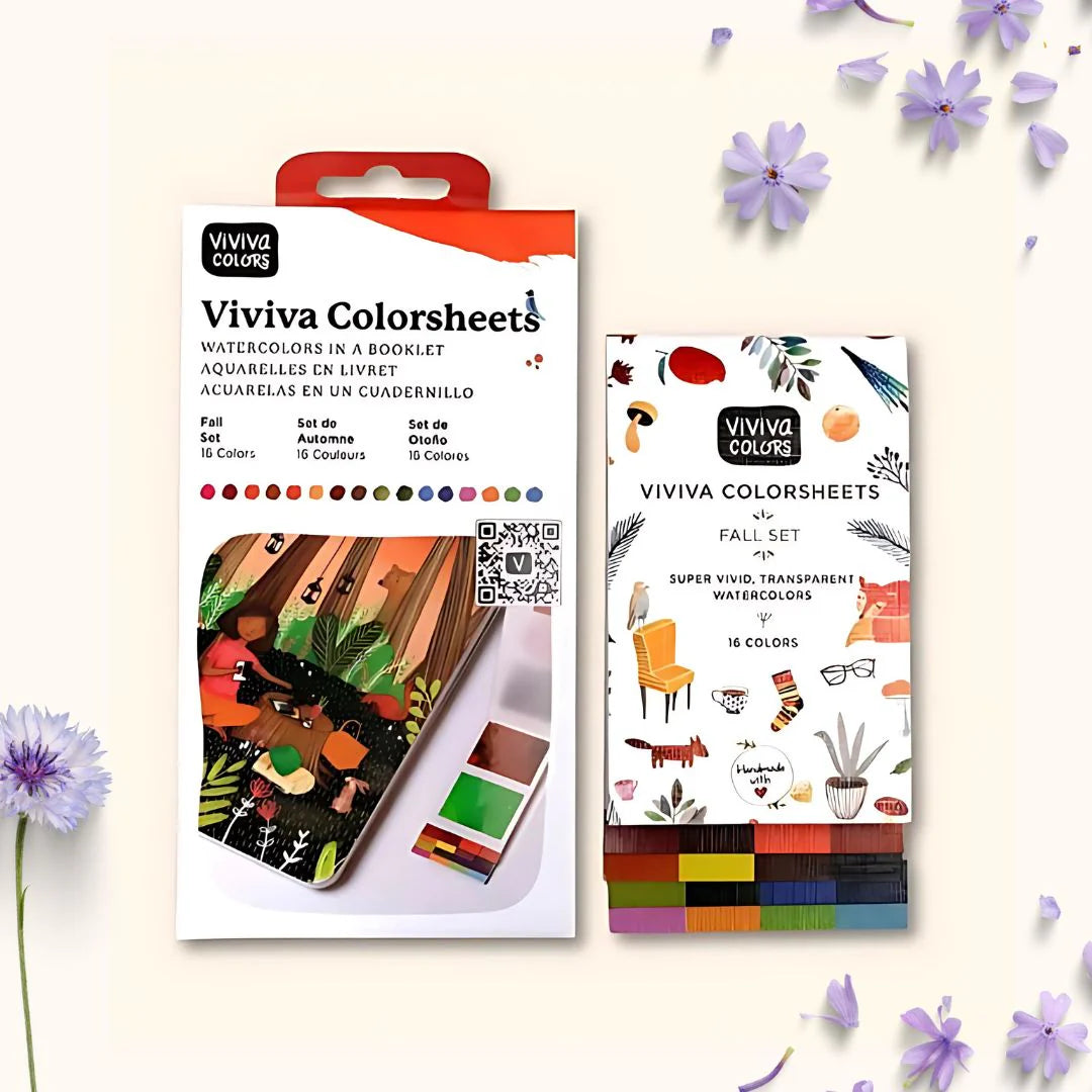 Colorsheets - Fall/ Autumn 16 Watercolors Viviva Colors