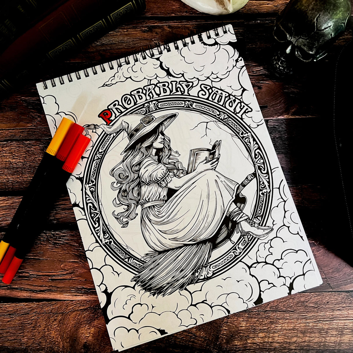 Waiting For the Night Coloring Book