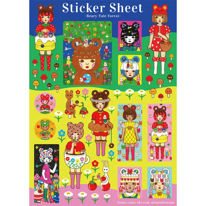 Beary-Tale Forest Sticker Sheet