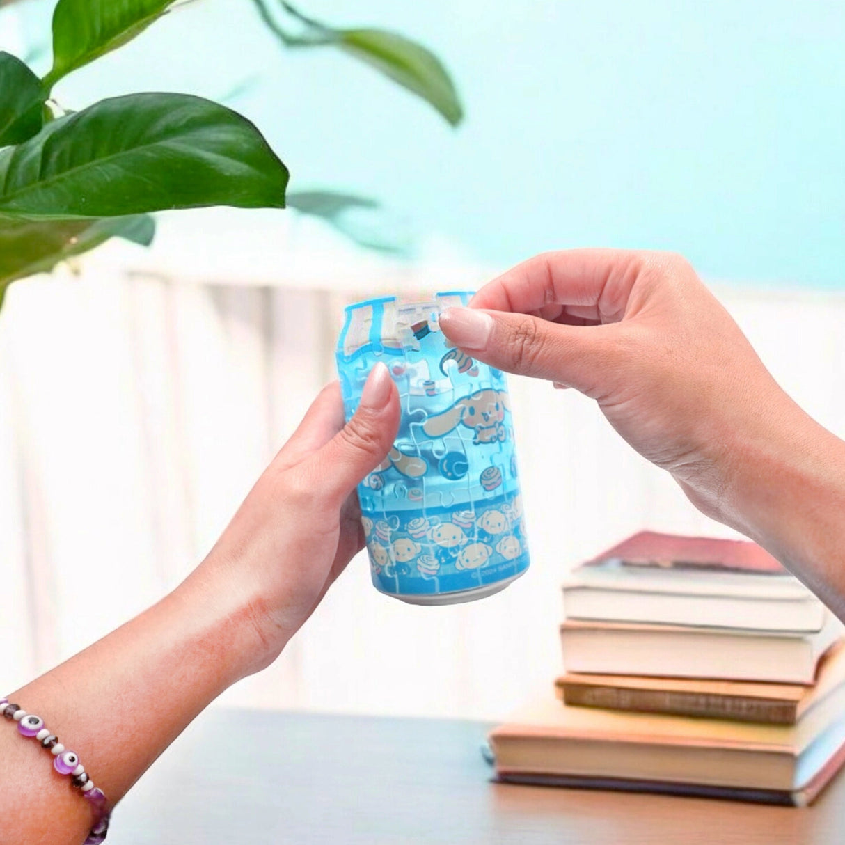 Build something truly special with the Cinnamoroll 3D Jigsaw Puzzle, designed in the shape of a cute and colorful soda can! This unique puzzle features the lovable Cinnamoroll, with vibrant colors and charming details that make it a delightful challenge for puzzle enthusiasts. Once you've completed your Cinnamoroll soda can, you can use it to store tiny items like small toys, office supplies, or trinkets. It also doubles as an adorable pencil holder to keep your desk organized and full of charm.