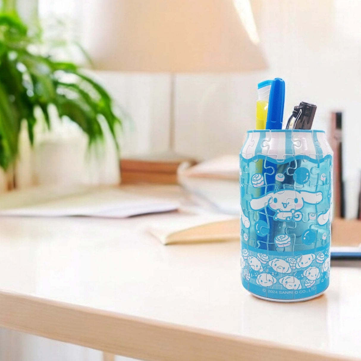 Build something truly special with the Cinnamoroll 3D Jigsaw Puzzle, designed in the shape of a cute and colorful soda can! This unique puzzle features the lovable Cinnamoroll, with vibrant colors and charming details that make it a delightful challenge for puzzle enthusiasts. Once you've completed your Cinnamoroll soda can, you can use it to store tiny items like small toys, office supplies, or trinkets. It also doubles as an adorable pencil holder to keep your desk organized and full of charm.