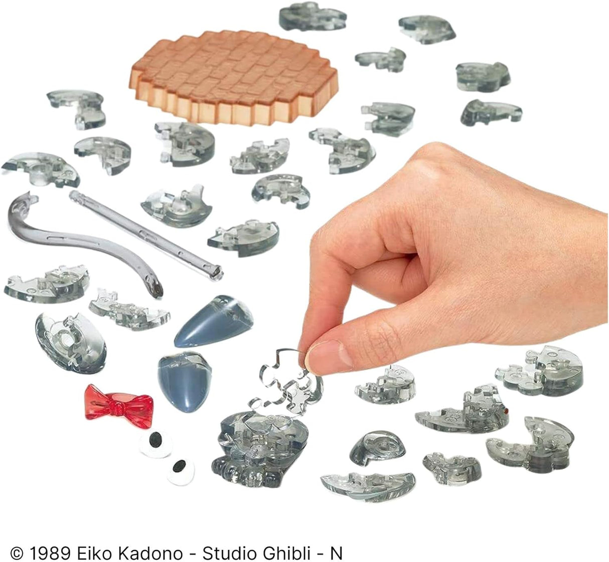 Rompecabezas de cristal 3D Jiji: Servicio de entregas de Kiki de Ghibli