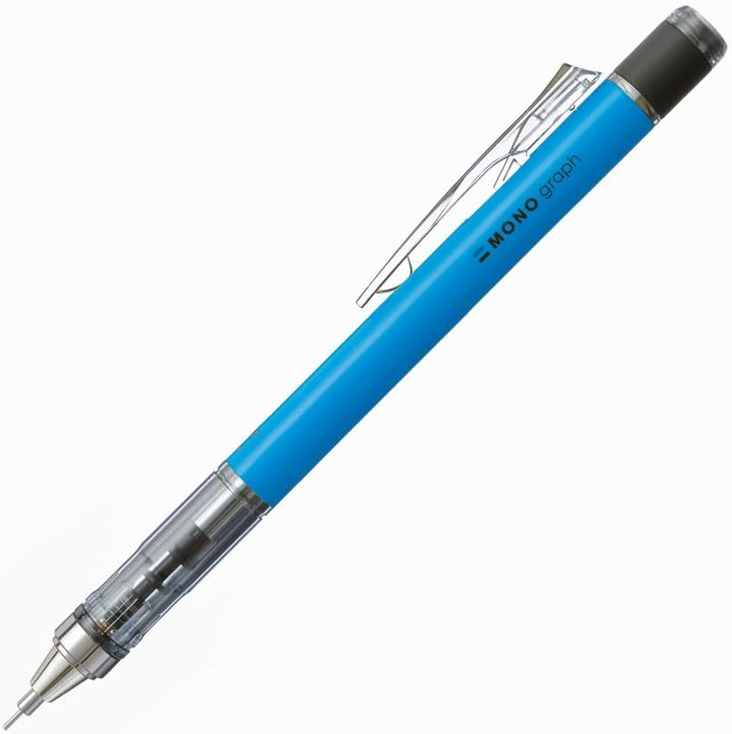 Tombow Mono Graph Mechanical Pencil - Neon Blue 0.5 mm