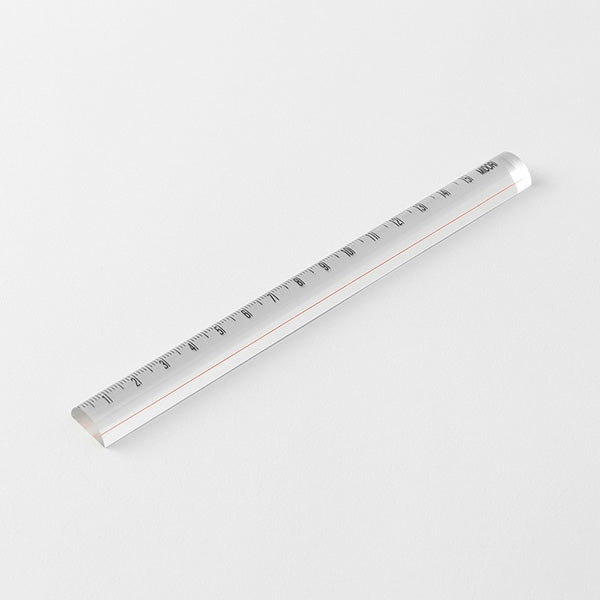 Midori Lens Ruler - Transparent