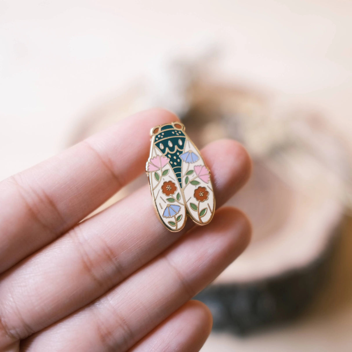 Cicada Enamel Pin