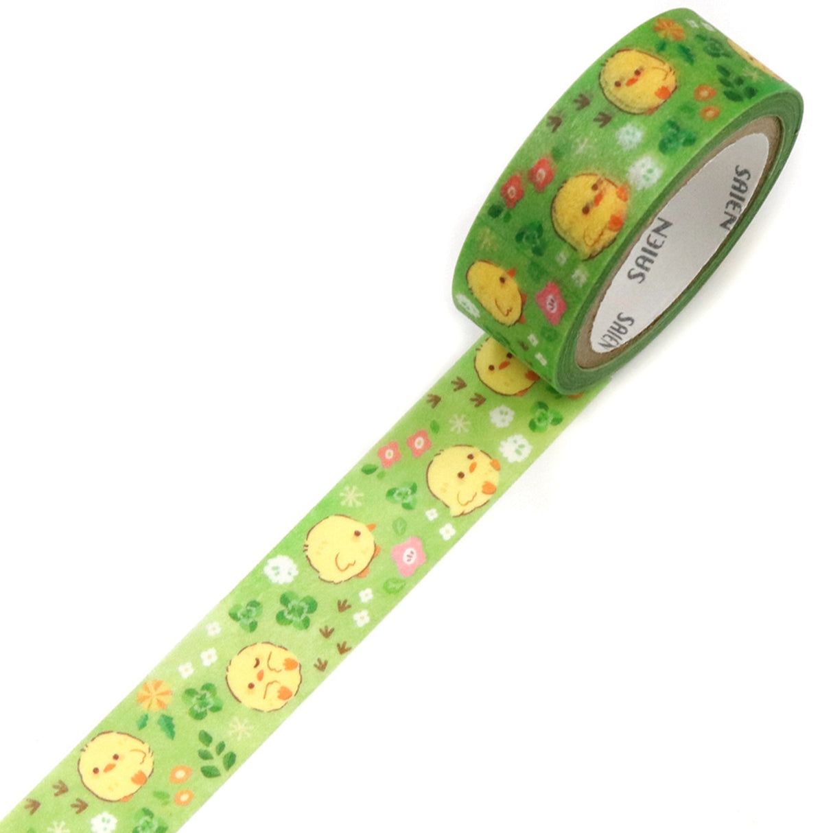SAIEN Washi Tape - Chicks and Wildflowers