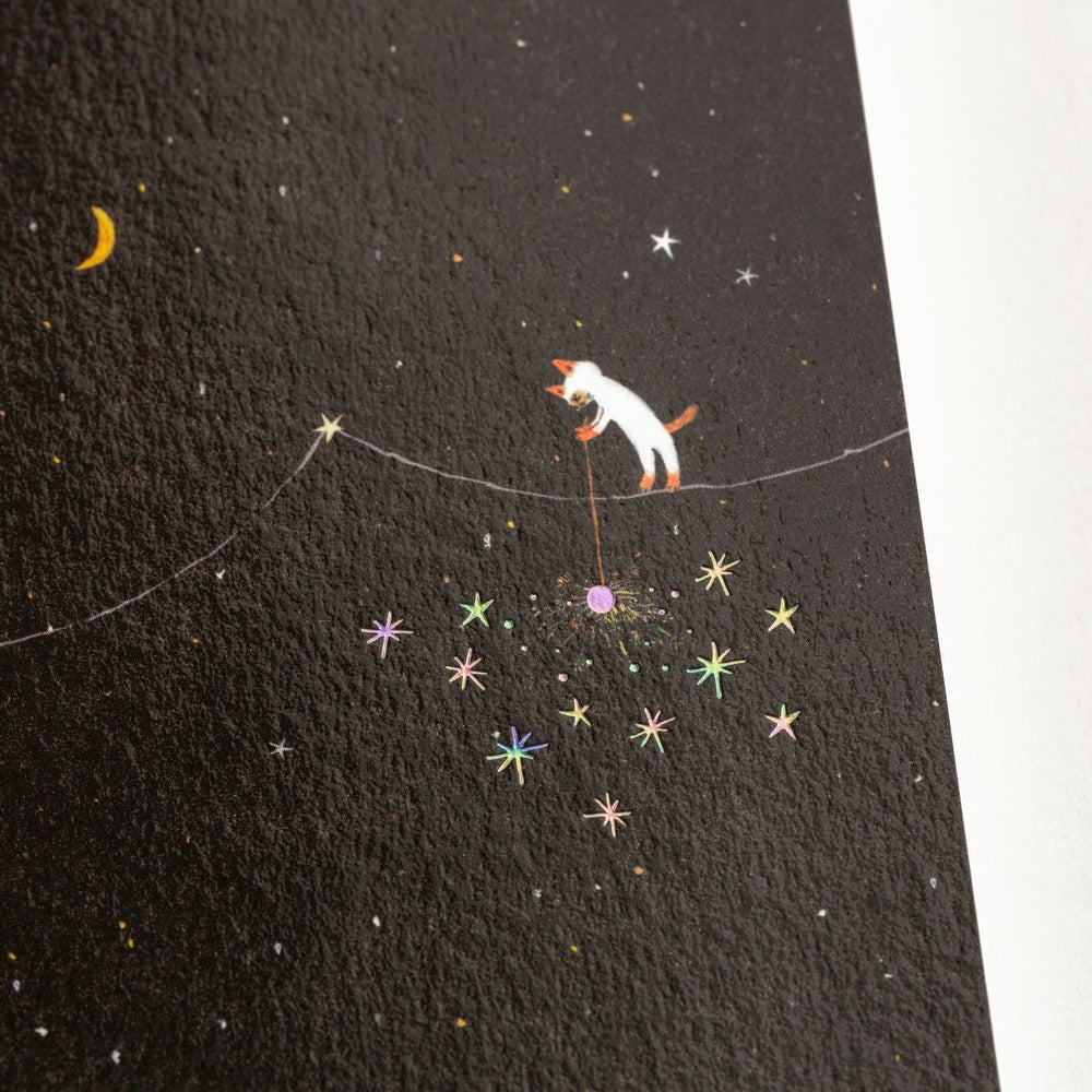 Hobonichi Hiroko Kubota: Hobonichi Graph Notebook (A6) - Another night of falling star sparklers