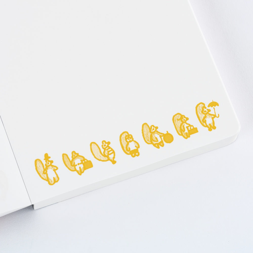 Hobonichi 100%ORANGE: Hobonichi Paper(s) - Squirrel Appears