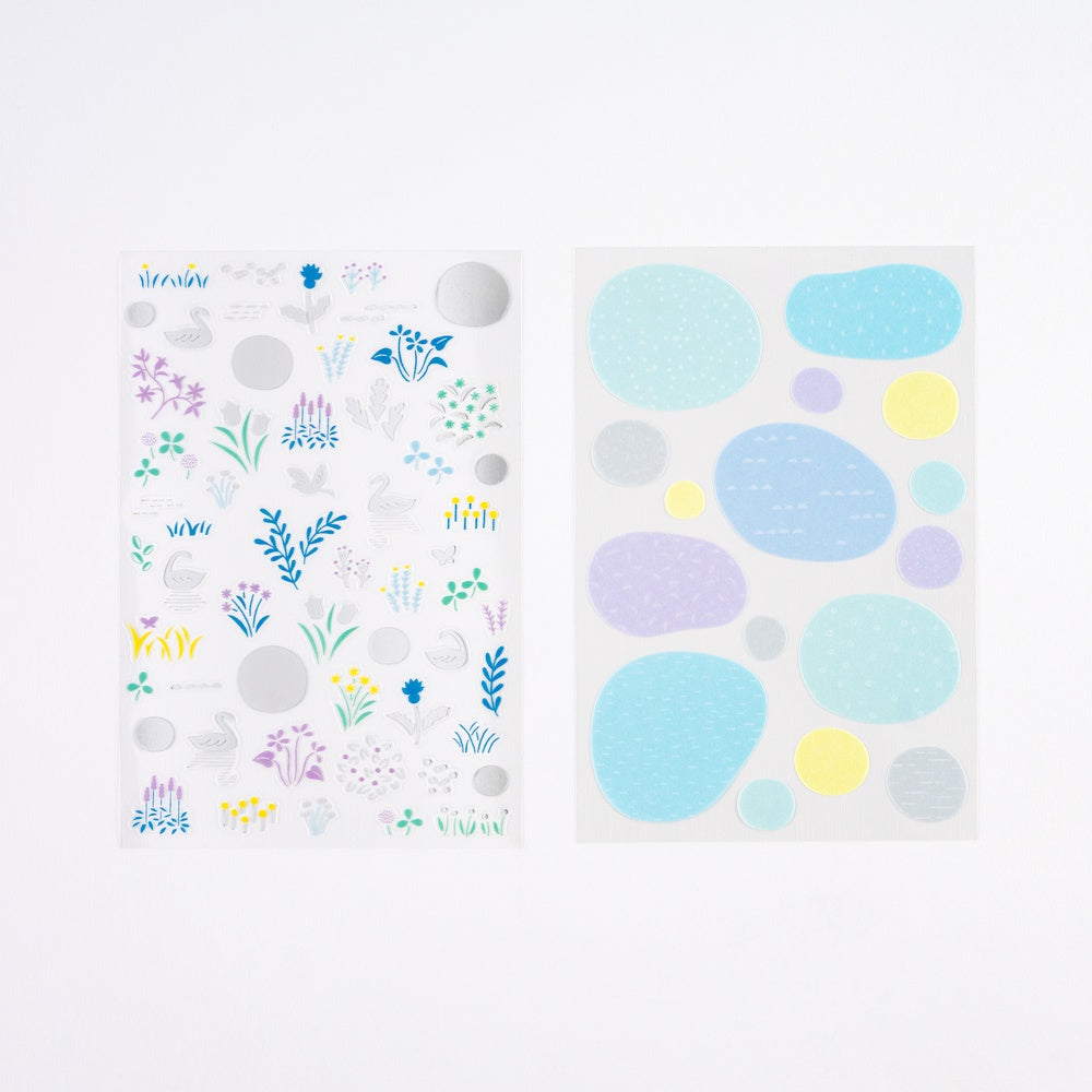 Hobonichi Yuri Sanae: Layering Stickers (Forest Lake)