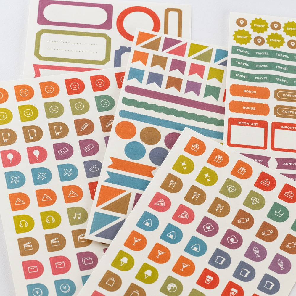 Hobonichi TSUKI no IRO: Sticker Set (Schedule)