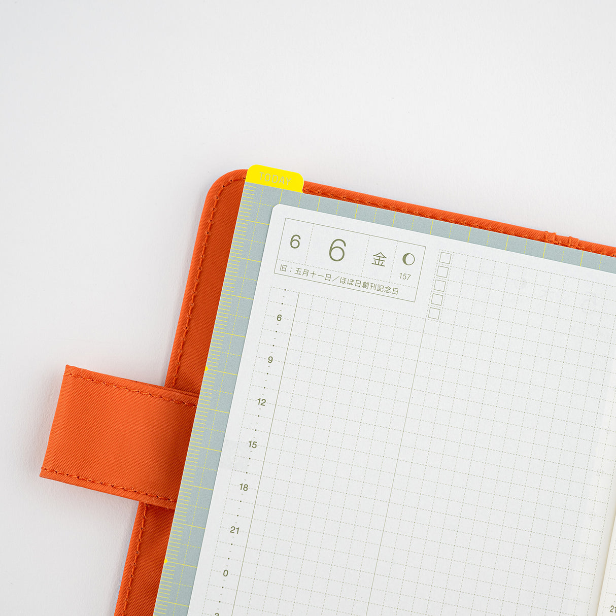 Tablero para lápices Hobonichi para tamaño A6 (gris hielo x amarillo)