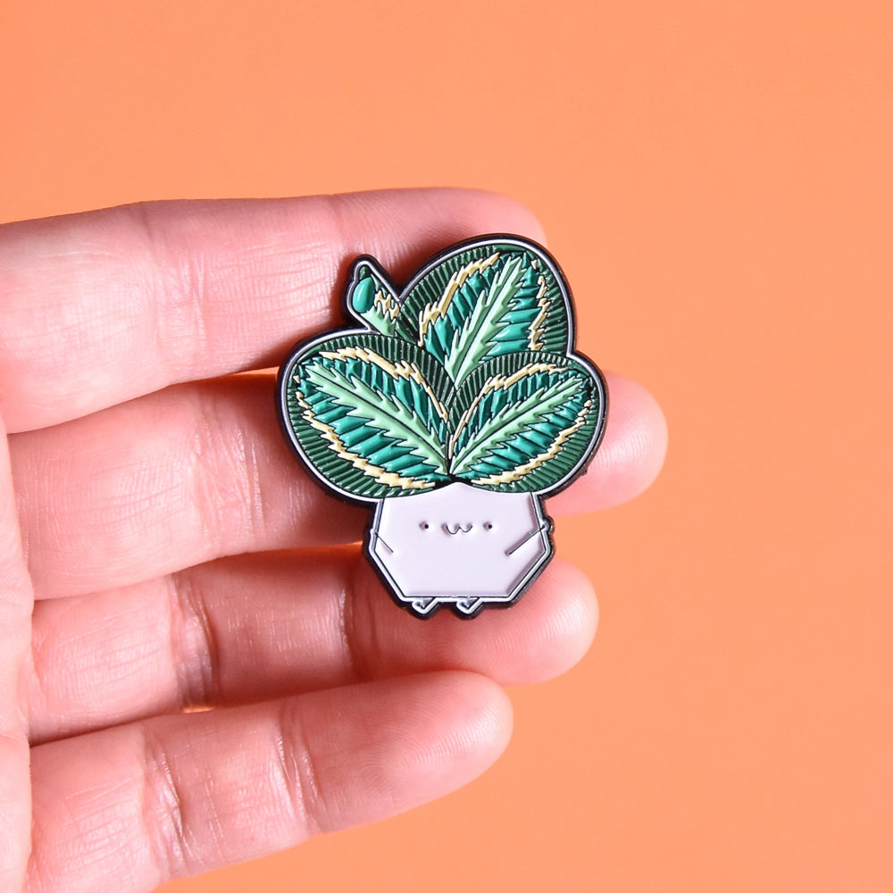Calathea Medallion Plant Enamel Pin