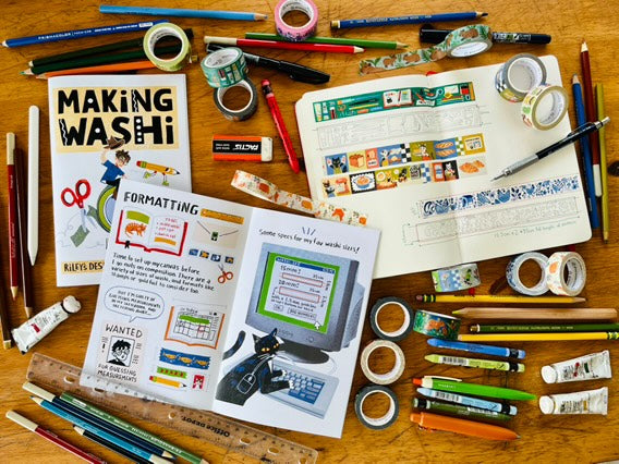 Making Washi with Riley's Desk