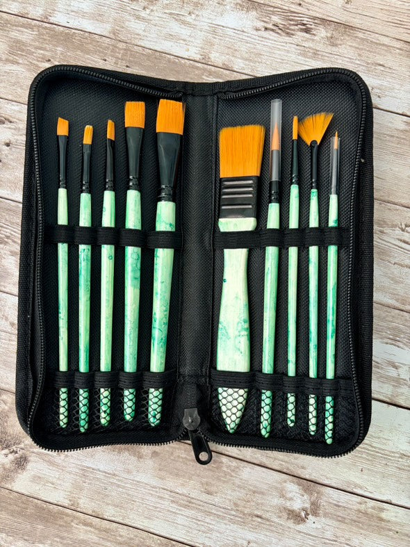 Hidden Grove Keepsakes - Altered Paintbrush Case and Pencil Case set with Farrel Tailor