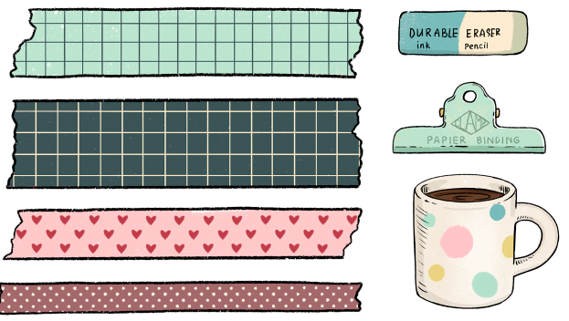 Little Craft Love Kiss Cut PET Tape