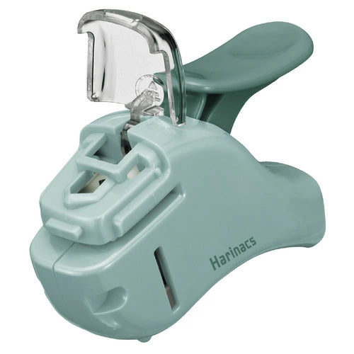 Kokuyo Stapleless Stapler Harinacs Compact Alpha 5 Sheets - Blue Green