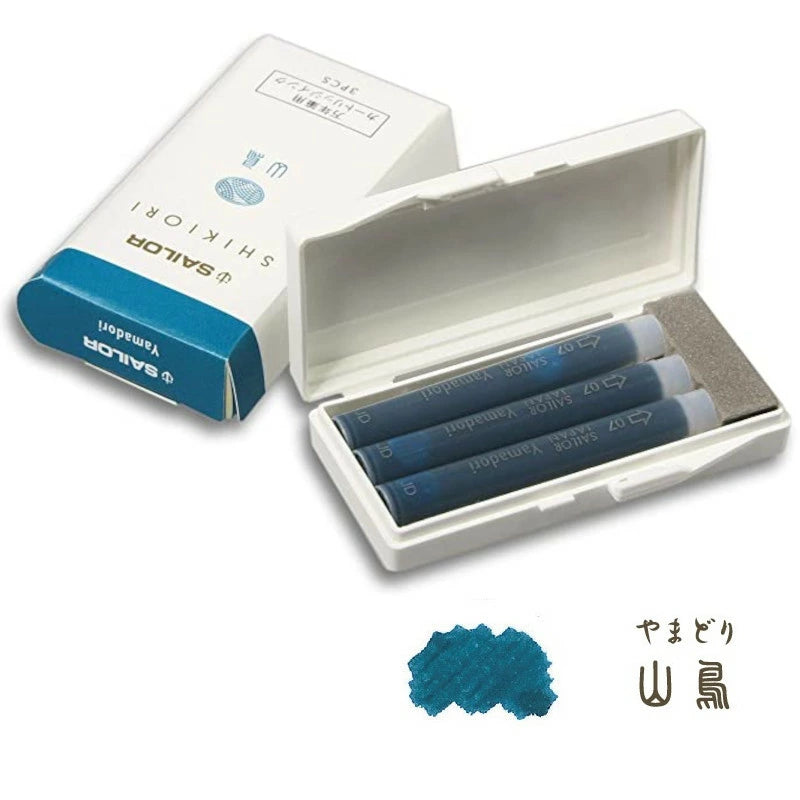 Sailor Shikiori Fountain Pen Ink Cartridges - Yamadori