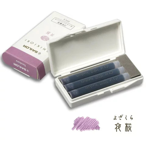 Sailor Shikiori Fountain Pen Ink Cartridges - Yozakura